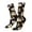 2 Black-2, variant on Flower Fox Pattern Sport Socks for Women and Men Crew Socks Sporty Calf Socks Casual Socks