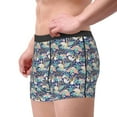 thumbnail image 2 of Gukieu Tropical Sloth Print Men's Boxer Briefs, High Elastic Moisture Wicking Boxer Briefs Underwear-Medium, 2 of 5