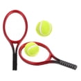 thumbnail image 3 of MOVTOTOP 2 Sets Mini Tennis Rackets and Balls for Collectors Realistic Design Plastic Material 9.00X3.50X0.50CM, 3 of 8