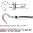 thumbnail image 4 of 304 Stainless Steel Concrete Wall Expansion Hooks Stainless Steel Expansion Hooks Expansion Bolts(M6), 4 of 5