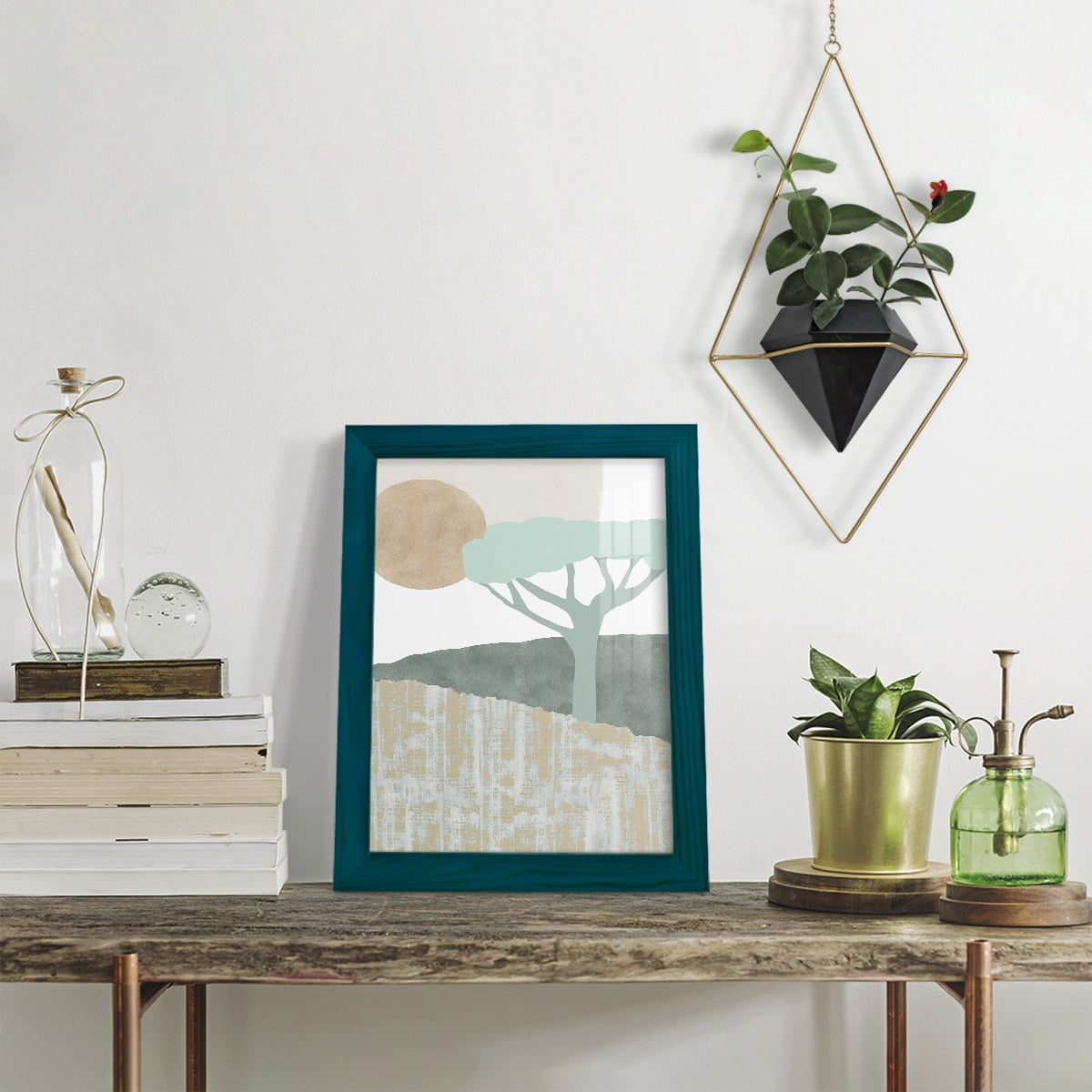 Ennerdale I - Framed Print w/glass - Ocean Blue