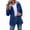 Navy, variant on Womens Rain Jacket Striped Hooded Waterproof Coat Casual Windbreaker with Flap Pockets Lightweight Outerwear Army Green M