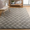 thumbnail image 2 of SAFAVIEH Kilim Tristen Zig Zag Wool Area Rug, Grey/Ivory, 4' x 6', 2 of 8