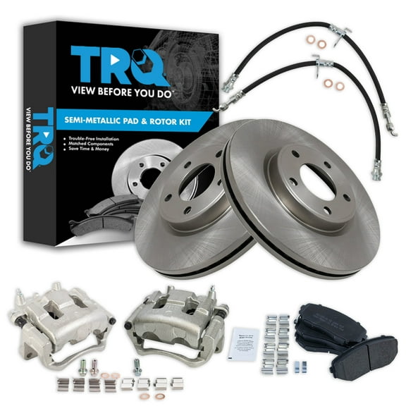 TRQ Front Brake Pad & Rotor Kit Fits 2007-2009 Ford Edge 2007-2008 Lincoln MKX BKA29407
