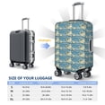 thumbnail image 4 of Susaid anchovy Elastic Print Elastic Washable Suitcase Cover with Hidden Zipper, Fits 18-32 Inch Luggage for Protection During Travel-Medium, 4 of 7