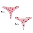 thumbnail image 3 of Fotbe Strawberries Tanga Sin Costuras para Mujer con Estampado – Panties Invisibles, Transpirables y Cómodos para Uso Diario-Medium, 3 of 5