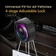 thumbnail image 3 of Ventilador Circulador Aire Con Carga USB Circulador Coche Eléctrico RGB (negro), 3 of 9