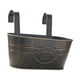 Balcon Garde-Corps Pot Suspendu Seaux Style Vintage Boîte de Jardinière pour Noir – image 3 sur 8