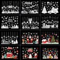 thumbnail image 2 of Pegatina de pared de Feliz Navidad, Ventana de vidrio para decoraciones navideñas, decoración de pared de sala de estar para el hogar, pegatinas de Año Nuevo 2022, 2 of 4