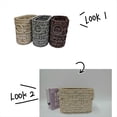 thumbnail image 4 of Cesta Tejida de Almacenamiento,Cesta de Mimbre Impermeable con Asas,Cesta Tejida Organizadora,Cesta de Despensa,Cesta de Almacenamiento de Mimbre C, 4 of 5