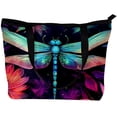 thumbnail image 2 of Dragonfly Canvas Leather Mix Tote Bag with Twill, Sponge, Jeanette Material, 30x10.5x39cm Size, 2 of 5