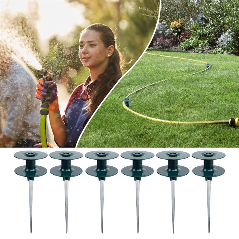 Heavy Duty Garden Hose Guide Stake With Metal Spike 12 Pack Garden Hose ...