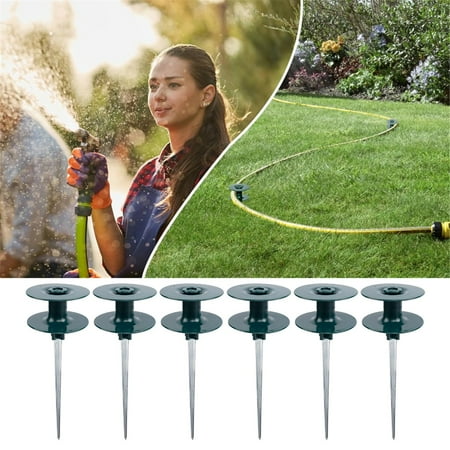 

Uysin Garden Hose On Water Hoses On Hose Guard For Plant Garden Hose Sturdy Metal Stake Heavy Duty Dark Green Top
