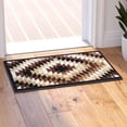 thumbnail image 3 of BizChair Area Rug Southwest Native Distressed Design 1106 Brown Black Beige (2 Feet X 3 Feet) Mat, 3 of 6