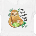 thumbnail image 4 of Inktastic My Great Grandma Loves Me Cute Sloth and Baby Girls Toddler Dress, 4 of 5