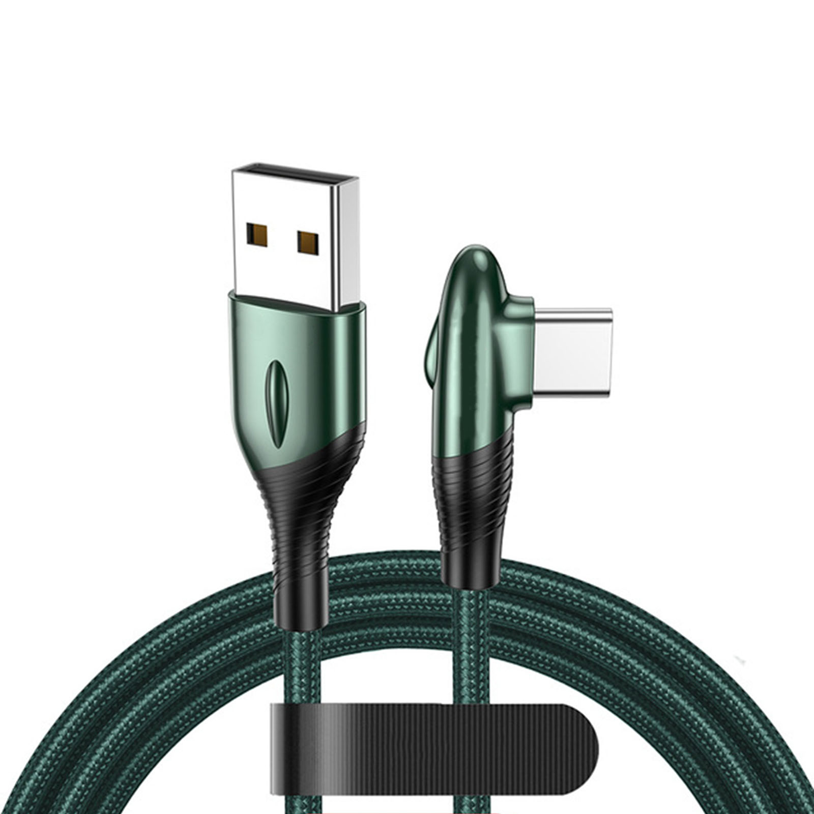 Fast USB Cable Heavy Duty Charging Sync Charger TypeC 90 Degree Angle
