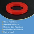 thumbnail image 4 of Unique Bargains 1-1/4 Pieds DN32 Rondelle Plate en Silicone avec Joint Rapide Rouge, 4 of 5