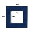 thumbnail image 3 of Torrent Suede Acid Free 20x20 Picture Frame Mats with White Core Bevel Cut for 8x8 Pictures - Fits, 3 of 3