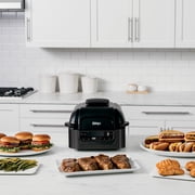 Ninja® Foodi™ Smart 5-in-1 Indoor Grill with 4-Quart Air Fryer, Roast, Bake, Dehydrate, and Smart Cook System, LG451BK