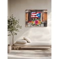 thumbnail image 5 of Puerto Rico Flag Wall Art for Living Room,Canvas Picture Wall Decor for Bathroom Bedroom,Farmhouse Retro Flowers American Flags Painting Artwork for Office Kitchen Hallway Dining Room Decor 20"x24", 5 of 8
