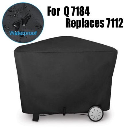 Winter Grill Covers Barbeque BBQ Grill Cover Burner Outdoor UV Gas Charcoal Barbecue Protector Winter Storage Cover Weather Dust Resistant Waterproof For Q 7184 Replaces 7112 ()