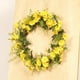 thumbnail image 3 of Corona de margaritas de 14 pulgadas para puerta principal, corona floral artificial, enredadera natural para interiores 35cm, 3 of 5