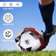 thumbnail image 3 of Ounissouiy Balón de fútbol de tamaño oficial diseñado para partidos de fútbol Cubierta de PVC suave para un entrenamiento con un manejo suave Deportes y aire libre blanco rojo, 3 of 6
