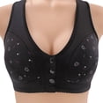 thumbnail image 5 of Sngxgn Underwire Bra, Seamless Bra with Cushioned Straps, Full-Coverage T-Shirt Bra for Everyday Wear(Black,36), 5 of 5