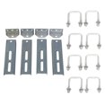 thumbnail image 1 of KUAFU Standard 10 inch Boat Trailer Bunk Brackets & Galvanized Square U-Bolts UBolt U Bolt Durable, 1 of 4