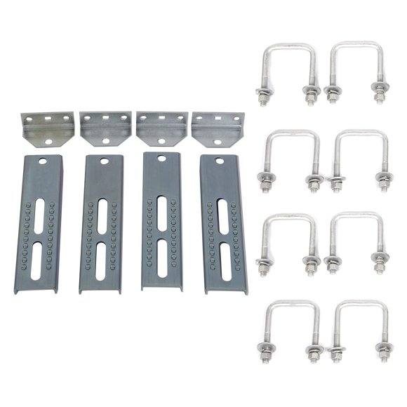 KUAFU Supports de Remorque de Bateau Standard 10 Pouces & Boulons Carrés Galvanisés Boulons en U Durables