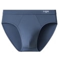 thumbnail image 1 of Briefs for Men, Breathable Polyester Fabric with Spandex Stretch, Seamless Design, Soft Elastic Waistband, Solid Black Color, Size L, 1 of 5