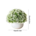 thumbnail image 3 of TanSiDing 5pcs Artificial Potted Plants for Home Decor, Realistic Plastic Greenery, Low Maintenance Desktop Office Windowsill Decoration, 3 of 6