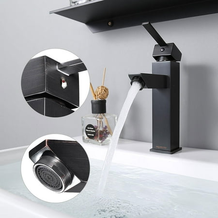 Aquaterior® Tall Bathroom Faucet Cold & Hot Water for Countertop Vessel Sink ORB