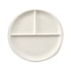 thumbnail image 1 of EeaseMX Plato de porcelana china de 20 cm, sencillo, con tres compartimentos, para desayuno, redondo, de cerámica, para decoración del hogar (estilo aleatorio), 1 of 7