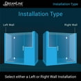 thumbnail image 4 of Dreamline D3232434R-09 Unidoor-X 72" High X 71-1/2" Wide Hinged Frameless Shower Door -, 4 of 12
