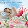thumbnail image 3 of Spring Tulip Cooling Blanket, Lightweight Breathable Summer Throw Blanket with Double Sided Cold Effect, Summer Floral Botanical Elegant Picnic Beach Blankets Bed Sheet for Hot Sleepers 50"x60", 3 of 8