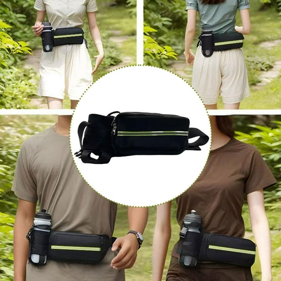 colaxi Water Bottle Holder Waist Bag Chest Bag Practical Wear Resistant Crossbody Waist Pack for Gym Climbing Hiking Outdoor Workout