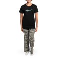 thumbnail image 4 of CafePress - Thresher Shark - Women's Short Sleeve Print T-Shirt and Pants Dark Cotton Pajama Set, 4 of 7