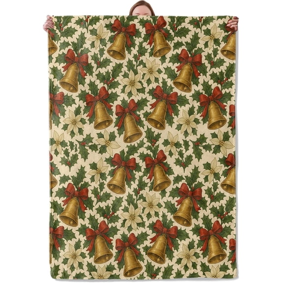 SOFIKAANMU Christmas Blanket Gifts for Women Adults Girls Kids, Vintage Nutcrackers Holiday Flannel Blankets for Bedroom, Camping, Couch, Room Decor, Fuzzy Warm Soft Cozy 50 x 60 in