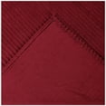thumbnail image 4 of Better Trends 20"x 36" King Pillow Sham 100% Cotton Pillow Cover Stripe Design Machine Washable (Burgundy) Jullian Collection, 4 of 5
