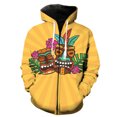 thumbnail image 1 of Sudadera con capucha y cremallera estilo hawaiano de isla tropical para hombre, con estampado 3D, unisex, estilo hip hop, gran oferta 2024, sudaderas Harajuku divertidas, 1 of 6