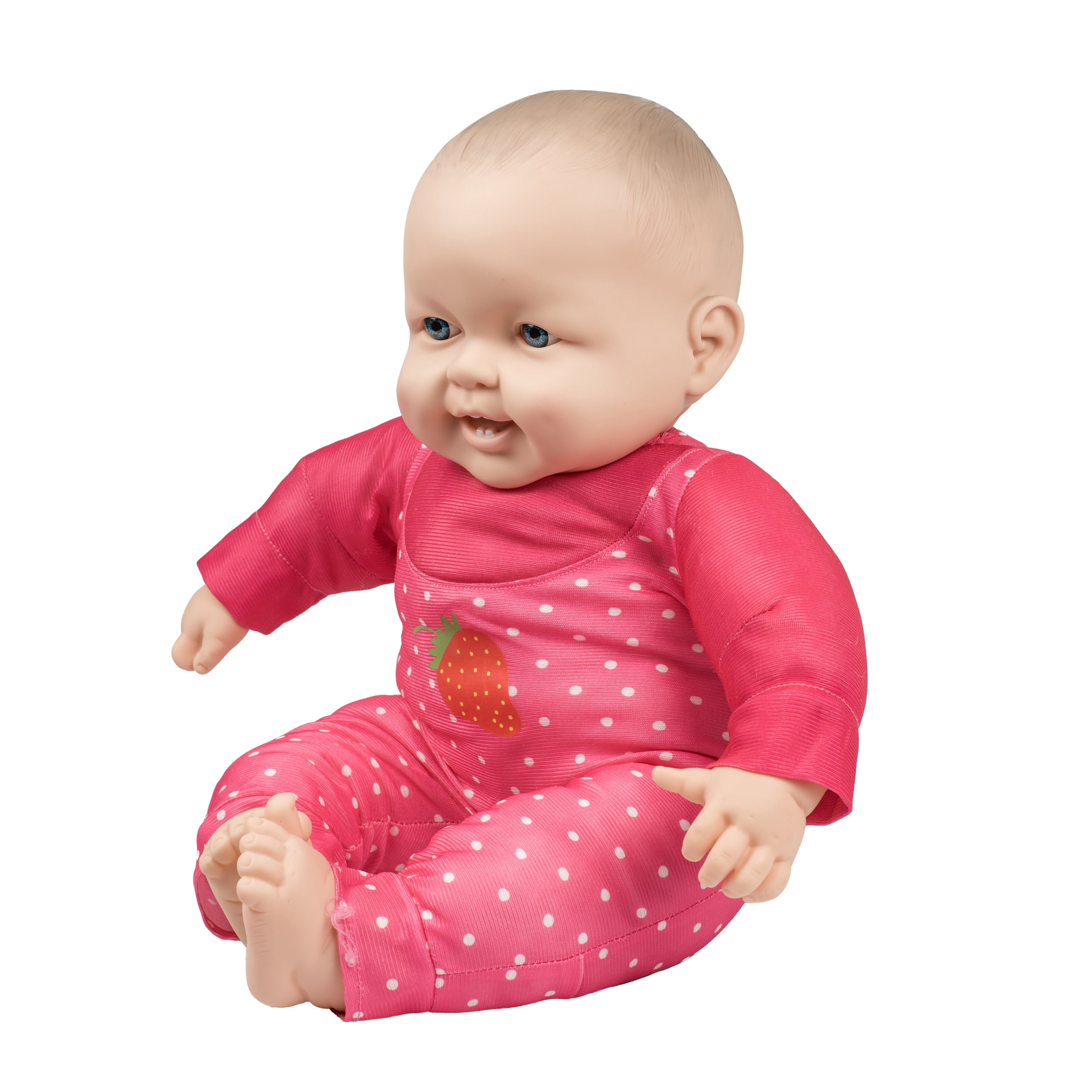 Grandex 20"H Soft Lovely Baby Doll Dressed in Pink - Recommended for Ages 2 Years and up