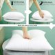 thumbnail image 3 of Insertos De Almohada, Juego De 2 Formas De Relleno De Almohada Hipoalergénicas De Primera Calidad para Cojín Decorativo, Cama, Sofá (18x18 Pulgadas), 3 of 4