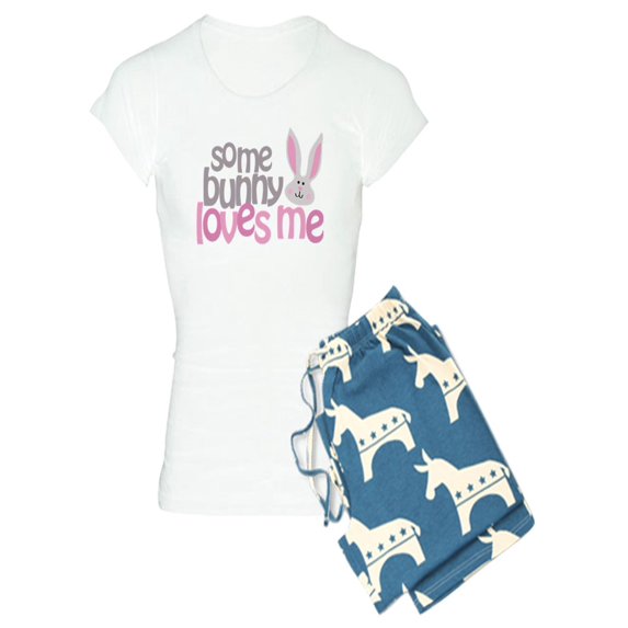 CafePress - Some Bunny Loves Me - Women's Light Pajamas