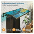 Awning for Door Entrance, Window Awning Door Canopy, Aluminum Bracket+Polycarbonate Canopy with