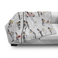 thumbnail image 3 of Wedding Soft Flannel Fleece Throw Blanket, Wedding Themed Caricatures Funny and Happy Valentines Cartoon Style Celebration, Cozy Plush for Indoor and Outdoor Use, 70" x 90", Multicolor, by Ambesonne, 3 of 6