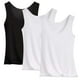 thumbnail image 1 of Pijama de manga corta para mujer, blusa lisa con cuello en U, de 3 piezas, 1 of 6