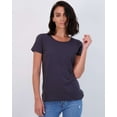 thumbnail image 5 of Real Essentials 4 Pack: Women's Classic-Fit Cotton Short-Sleeve Scoop Crew Neck T-Shirt (Available in Plus Size), 5 of 6