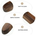 thumbnail image 2 of Acacia Wood Tray Dried Fruit Plate Snack Salad Bowl Solid Coffee Table Decor Wooden Dish Plates, 2 of 6
