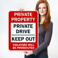 thumbnail image 2 of Private Property Sign, Private Drive Sign, No Trespassing Sign,, 2 of 8
